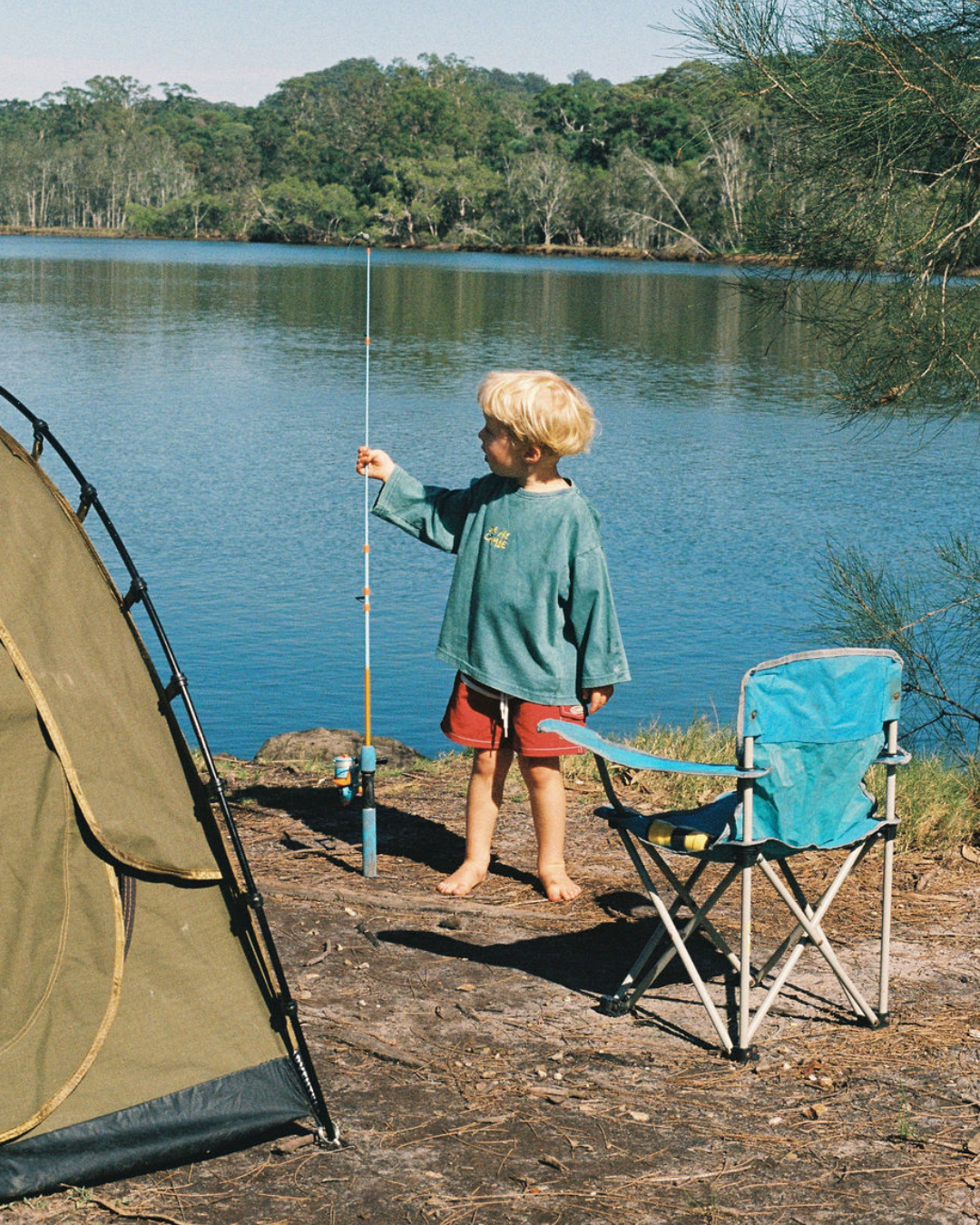 Essential Longsleeve Tee, Lagoon