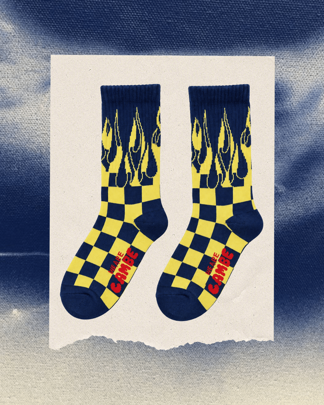 Crew Sock, Flame - We Are Cambe